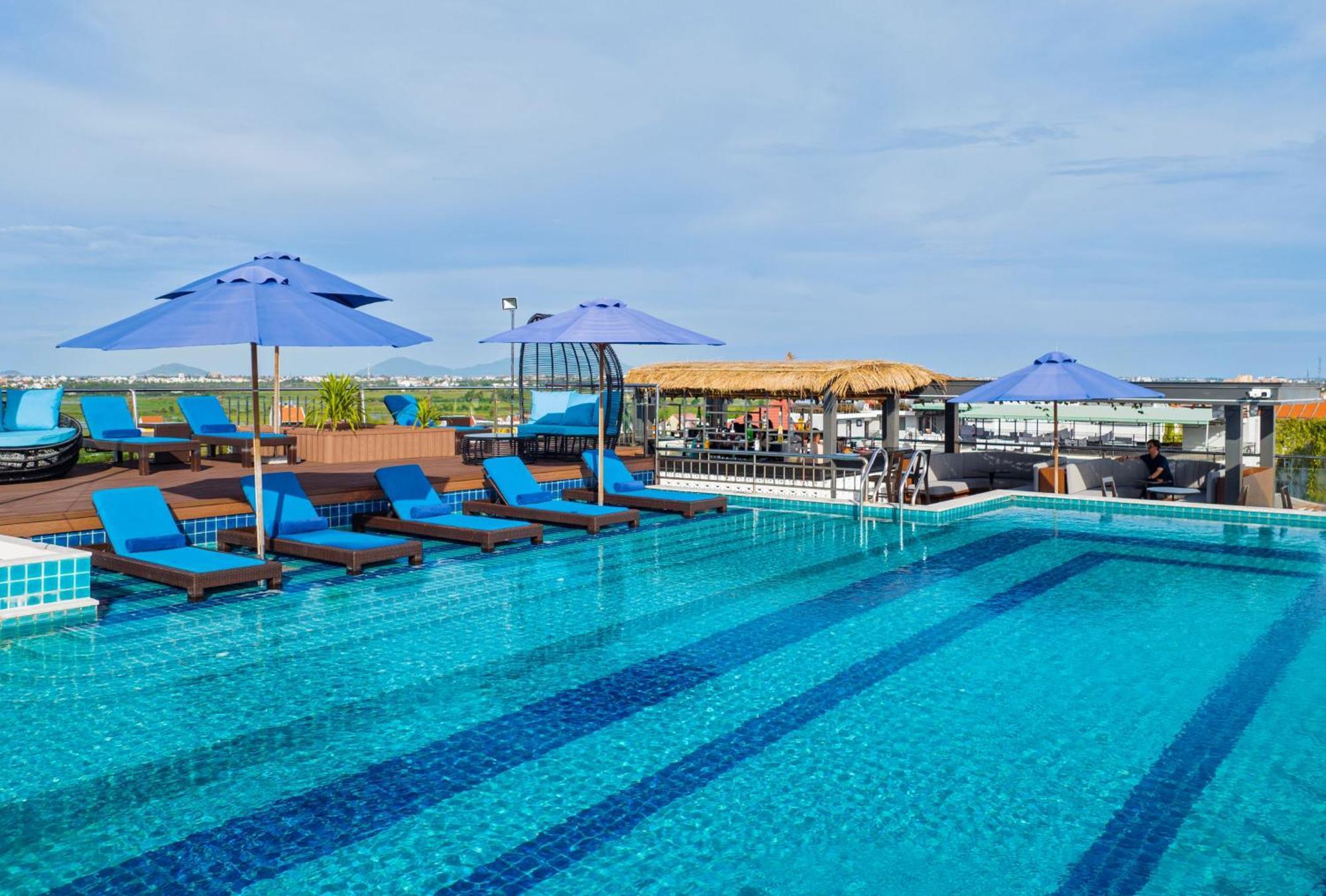 Qualia De Hotel Hoi An - Rooftop Bar City View ภายนอก รูปภาพ