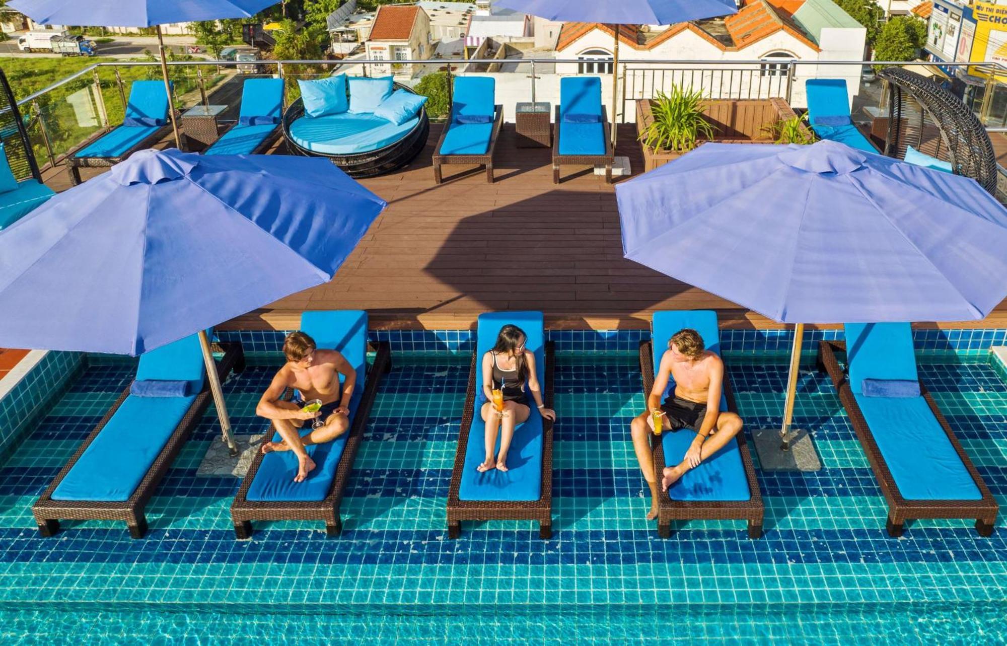 Qualia De Hotel Hoi An - Rooftop Bar City View ภายนอก รูปภาพ